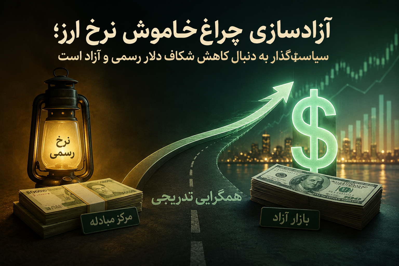 آزادسازی چراغ‌خاموش نرخ ارز؛ سیاست‌گذار به دنبال کاهش شکاف دلار رسمی و آزاد است